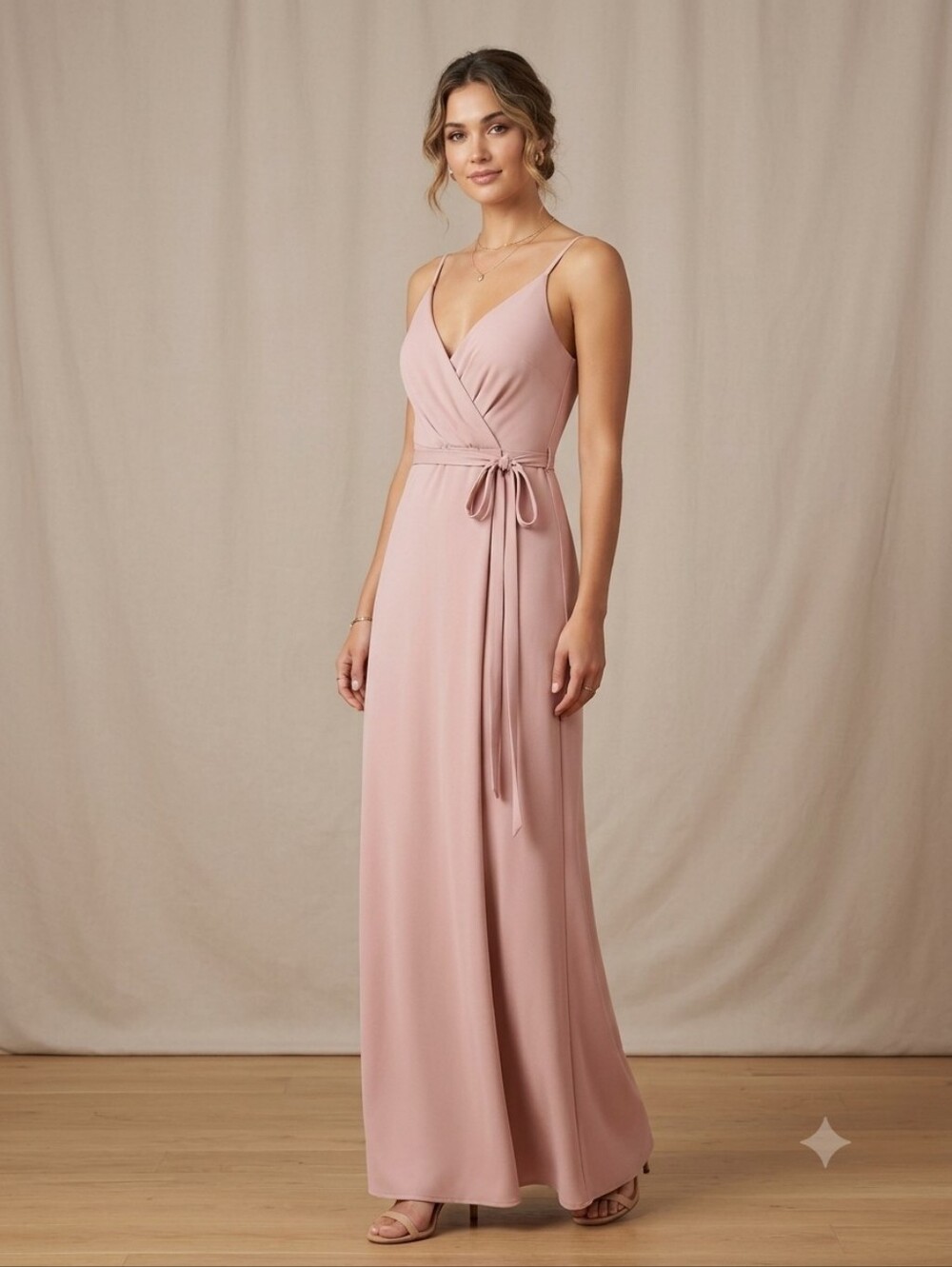 Women's ASOS Blush Pink Maxi Dress - Size 4 - Excellent Condition